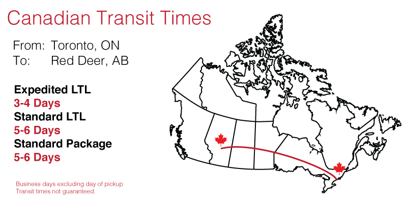 Toronto Red Deer Shipping